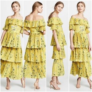 NWOT o.p.t. Maxi Vimmy Dress in Yellow Floral